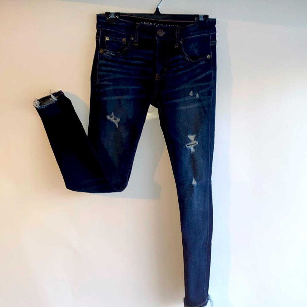 American eagle super stretch, skinny jeans for women 0